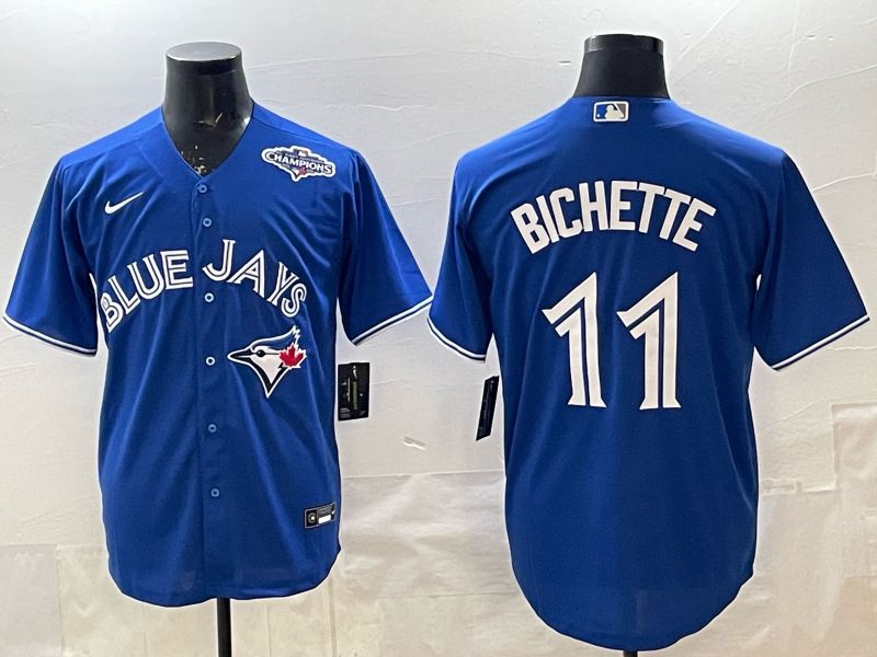 Men 2025 Nike Toronto Blue Jays #11 Bichette Blue Game MLB Jersey 012->toronto blue jays->MLB Jersey